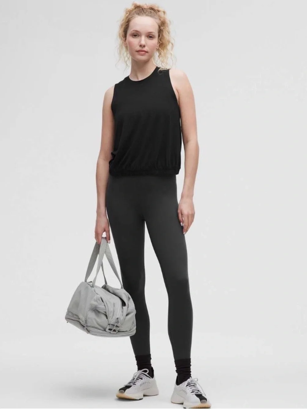 Lululemon Jersey Training Elastic-Hem Tank Black